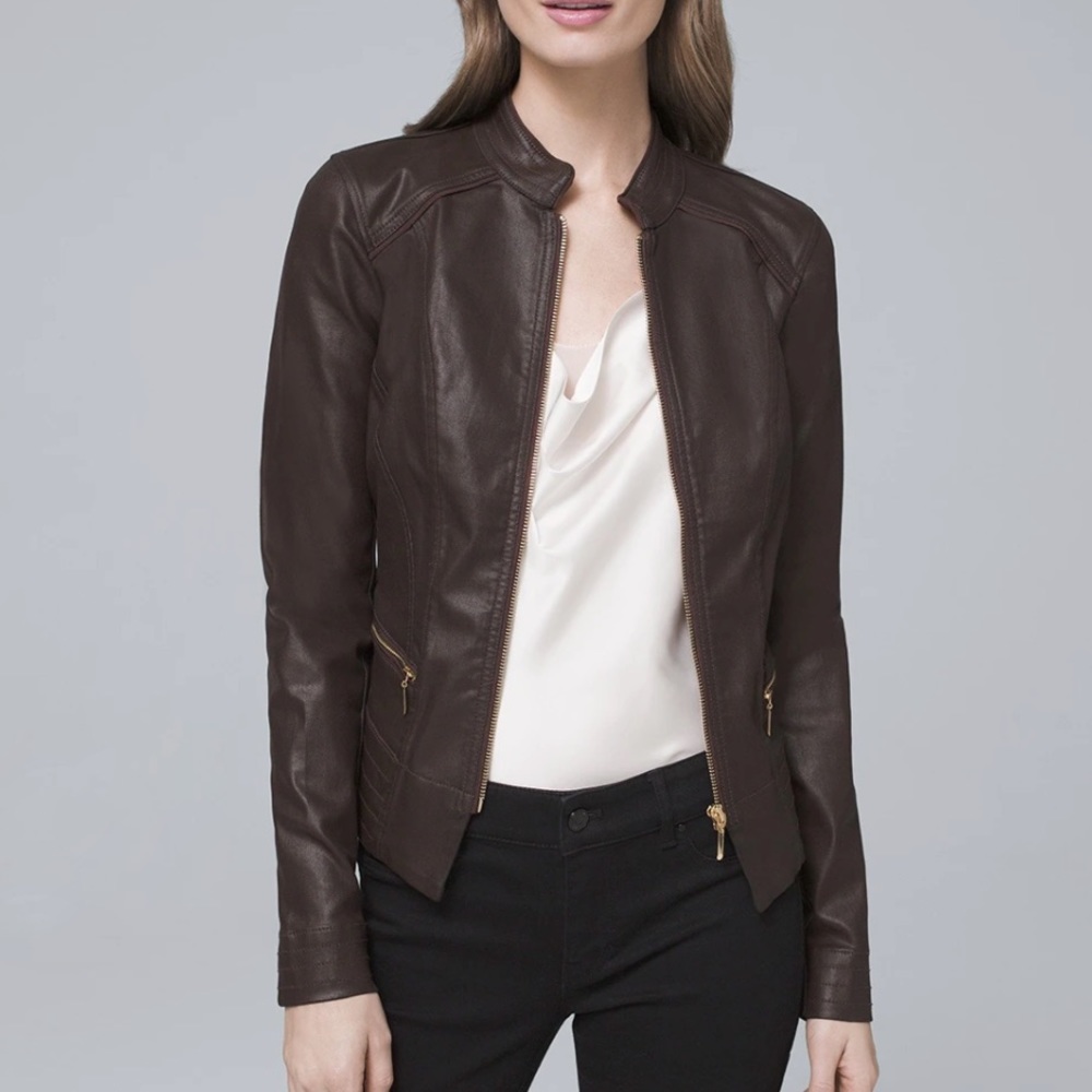 Coated Moto Jacket